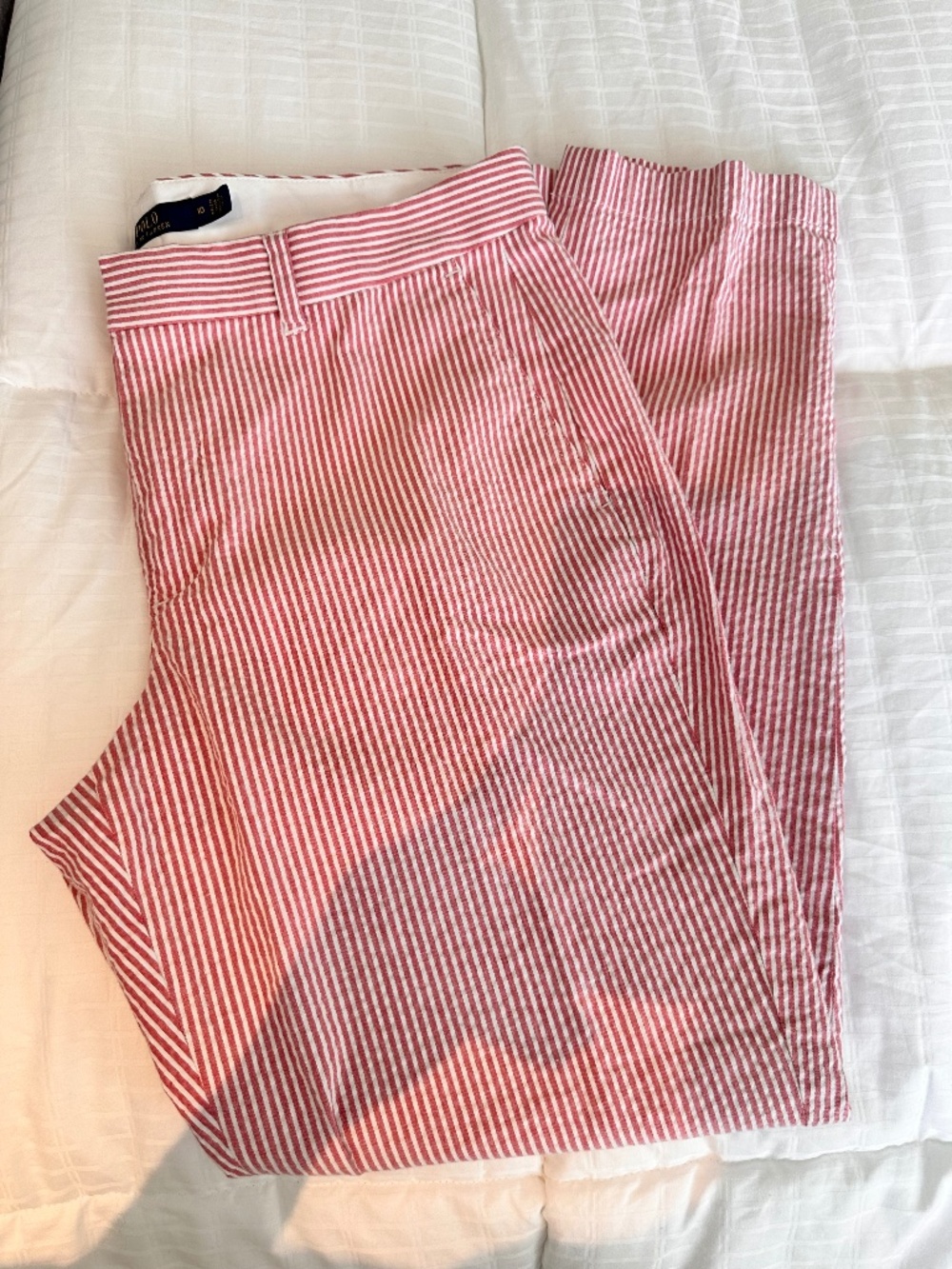 Polo Ralph Lauren Seersucker Pants (women's 10)